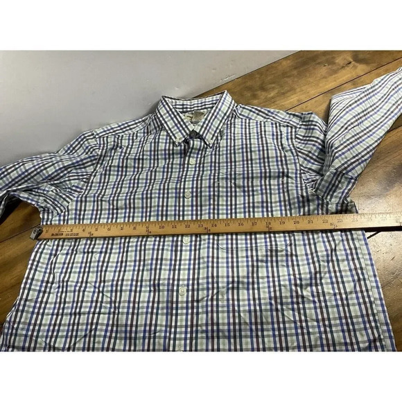 Duluth Trading Shirt Men’s XL Tall Wrinkle Fighter Long Sleeve Multicolor Plaid - Picture 5 of 7